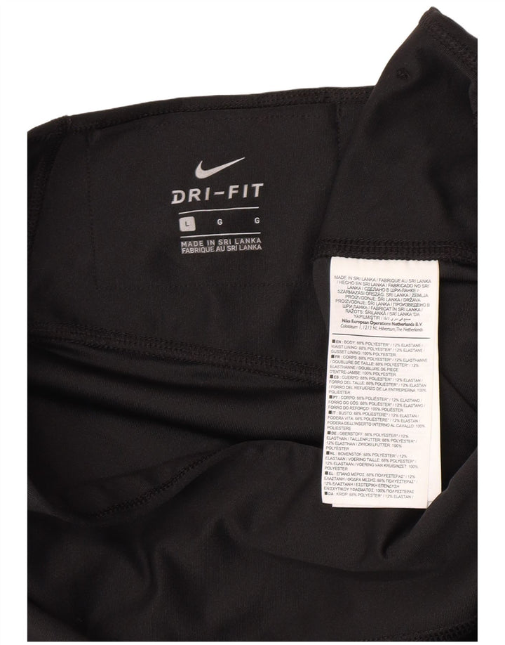 Leggings Nike Dri Fit Feminina UK 14 Grande Poliéster Preto