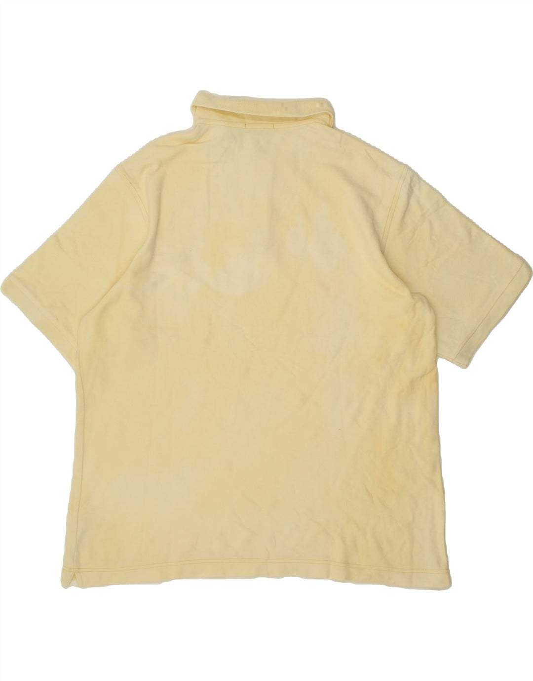 MARINA YACHTING Mens Polo Shirt Large Beige Cotton Vintage Marina Yachting and Second-Hand Marina Yachting from Messina Hembry 