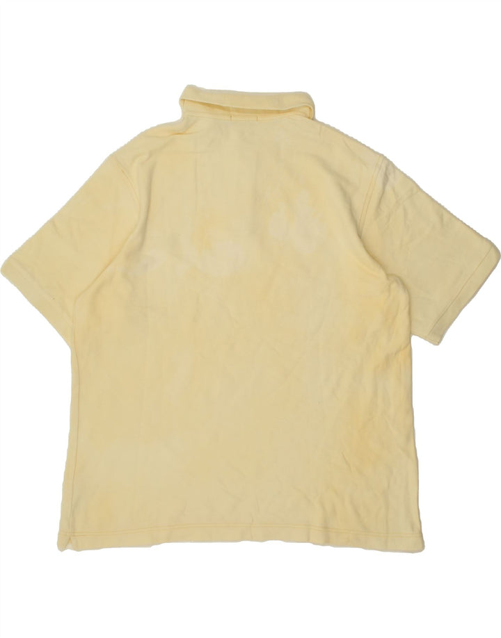 MARINA YACHTING Mens Polo Shirt Large Beige Cotton Vintage Marina Yachting and Second-Hand Marina Yachting from Messina Hembry 