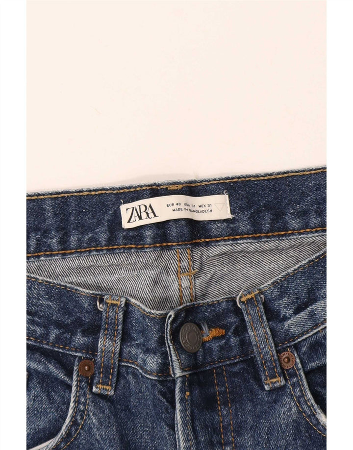 Zara Mens Jeans Cropped EU 40 Médio W31 L25 Azul