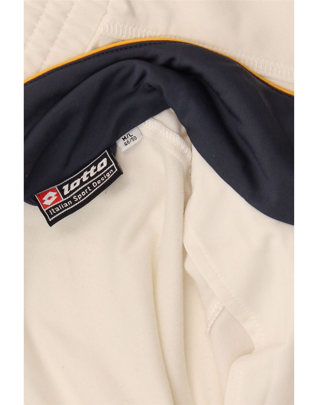 Lotto Mens Treino Top Jaqueta Médio Off White Sports