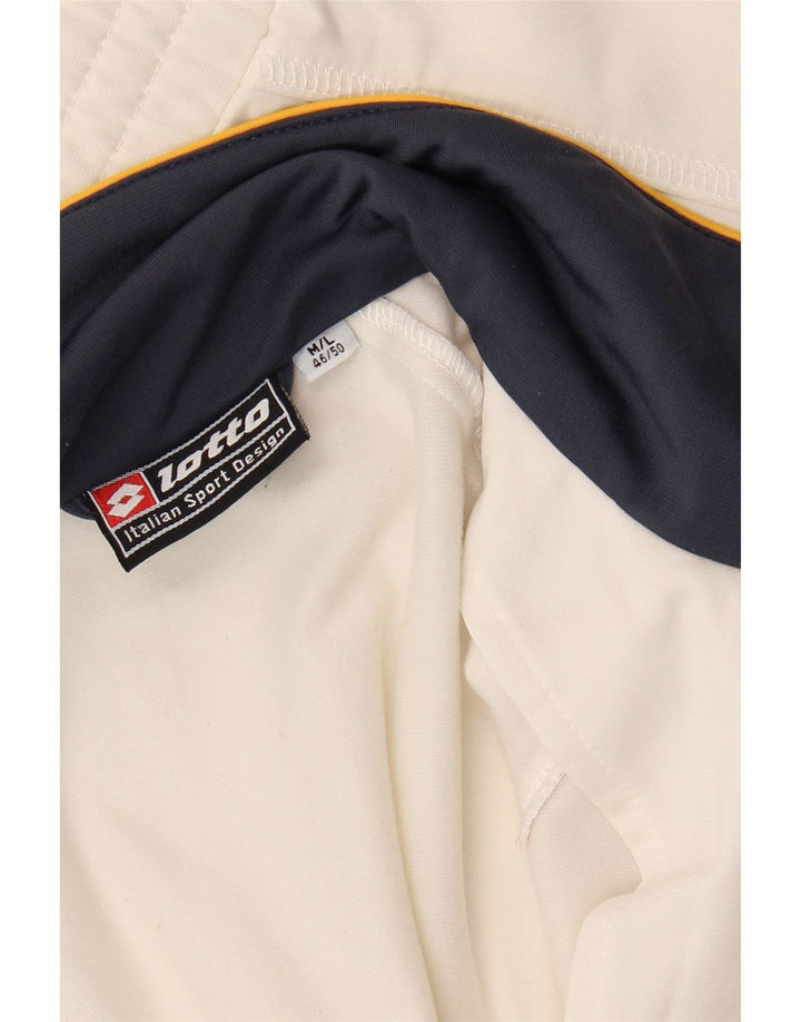 Lotto Mens Treino Top Jaqueta Médio Off White Sports