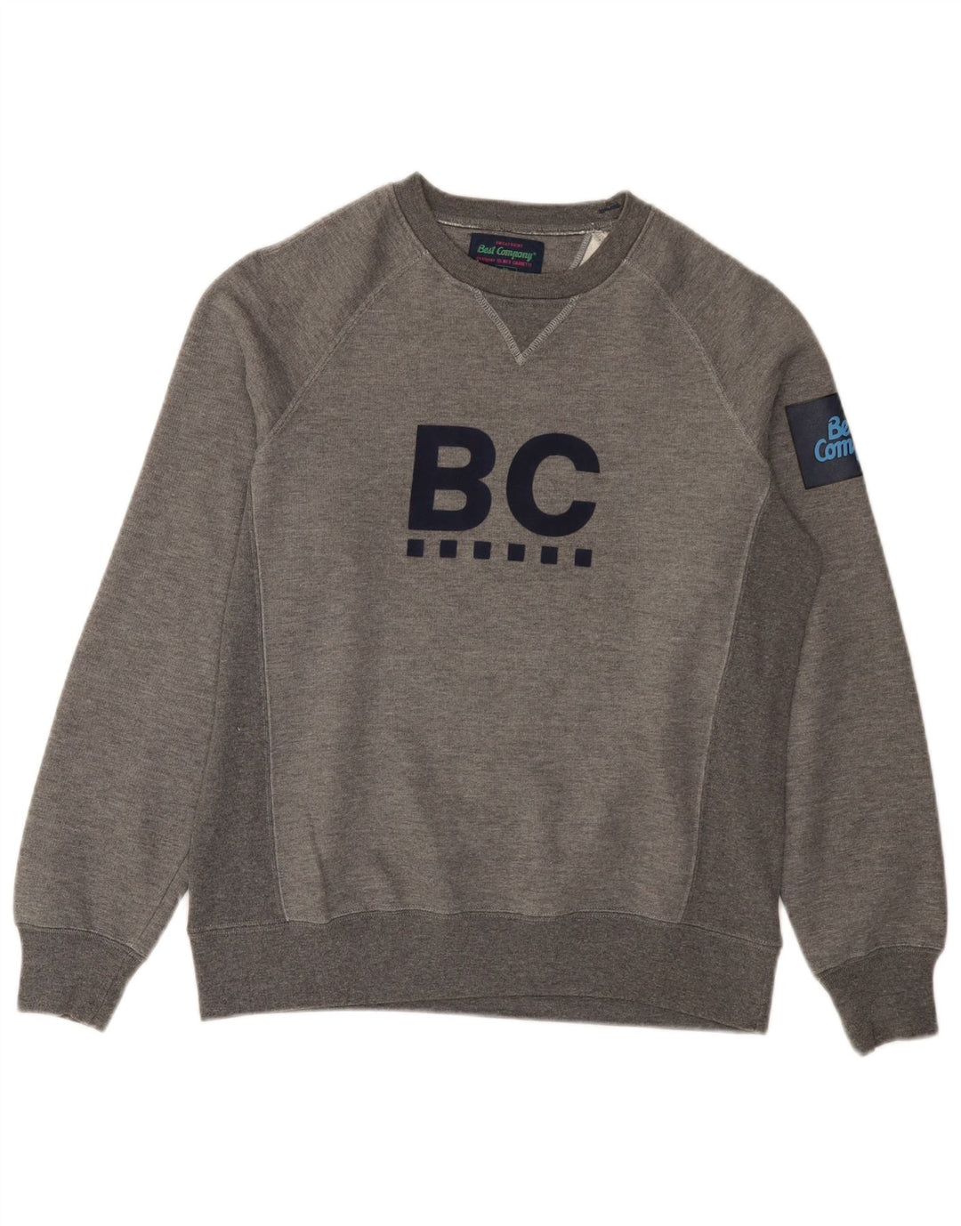 Melhor empresa moletom gráfico masculino jumper pequeno cinza salpicado