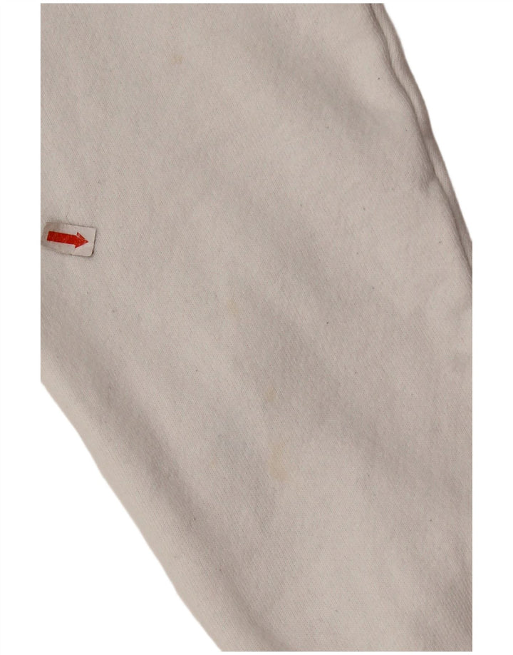 CHAMPION Suéter feminino com capuz grande e tecido reverso Reino Unido 10 pequeno branco