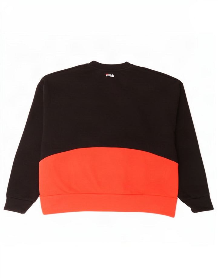 Fila Womens Graphic Sweatshirt Jumper UK 14 Médio Multicolorido
