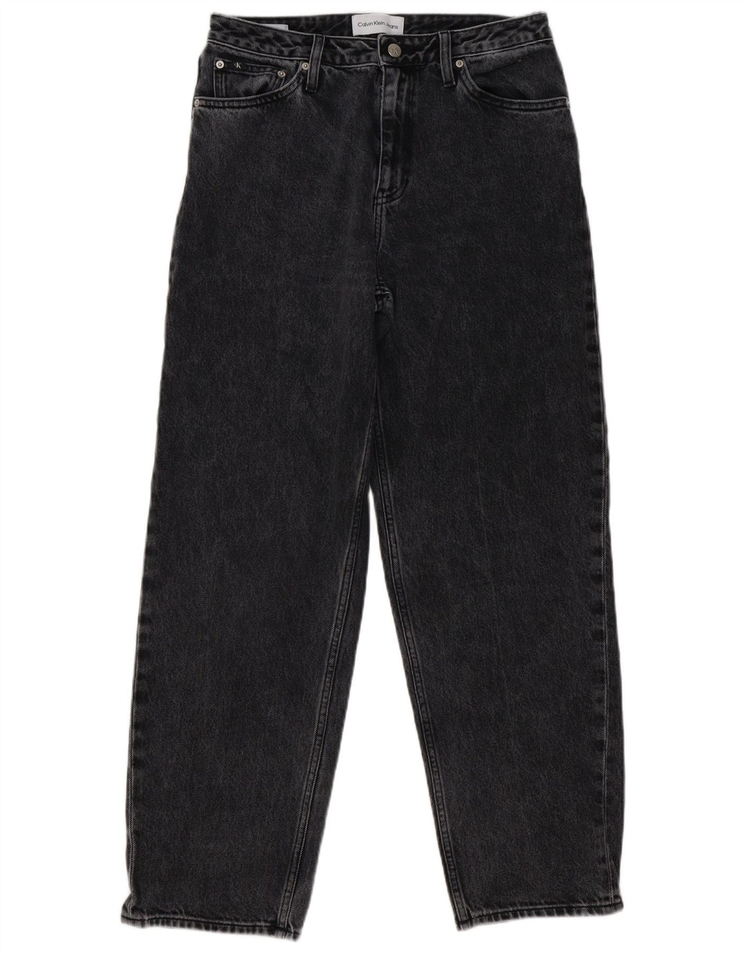 Calça jeans reta feminina Calvin Klein W29 L31 cinza