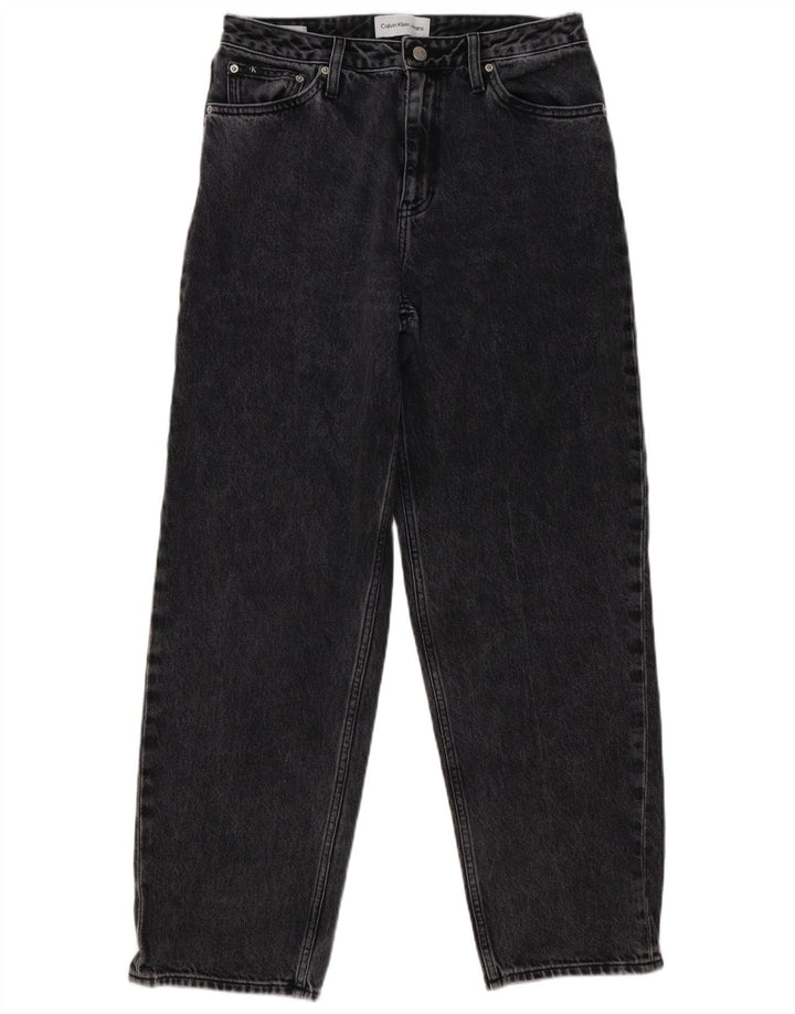 Calça jeans reta feminina Calvin Klein W29 L31 cinza