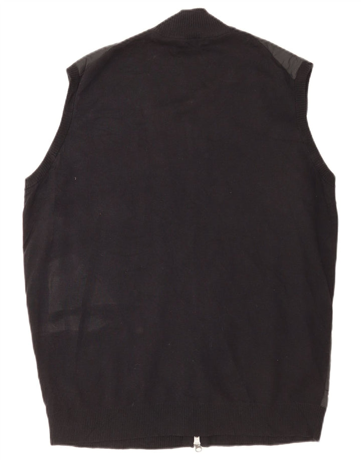 Colete masculino Peter Millar UK 40 grande algodão preto
