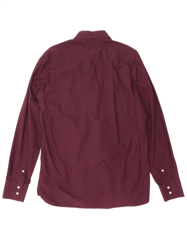Camisa masculina Tommy Hilfiger de algodão roxo médio