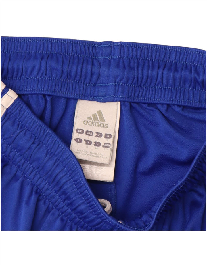 Shorts esportivos Adidas Climalite para meninos 9-10 anos pequeno azul poliéster