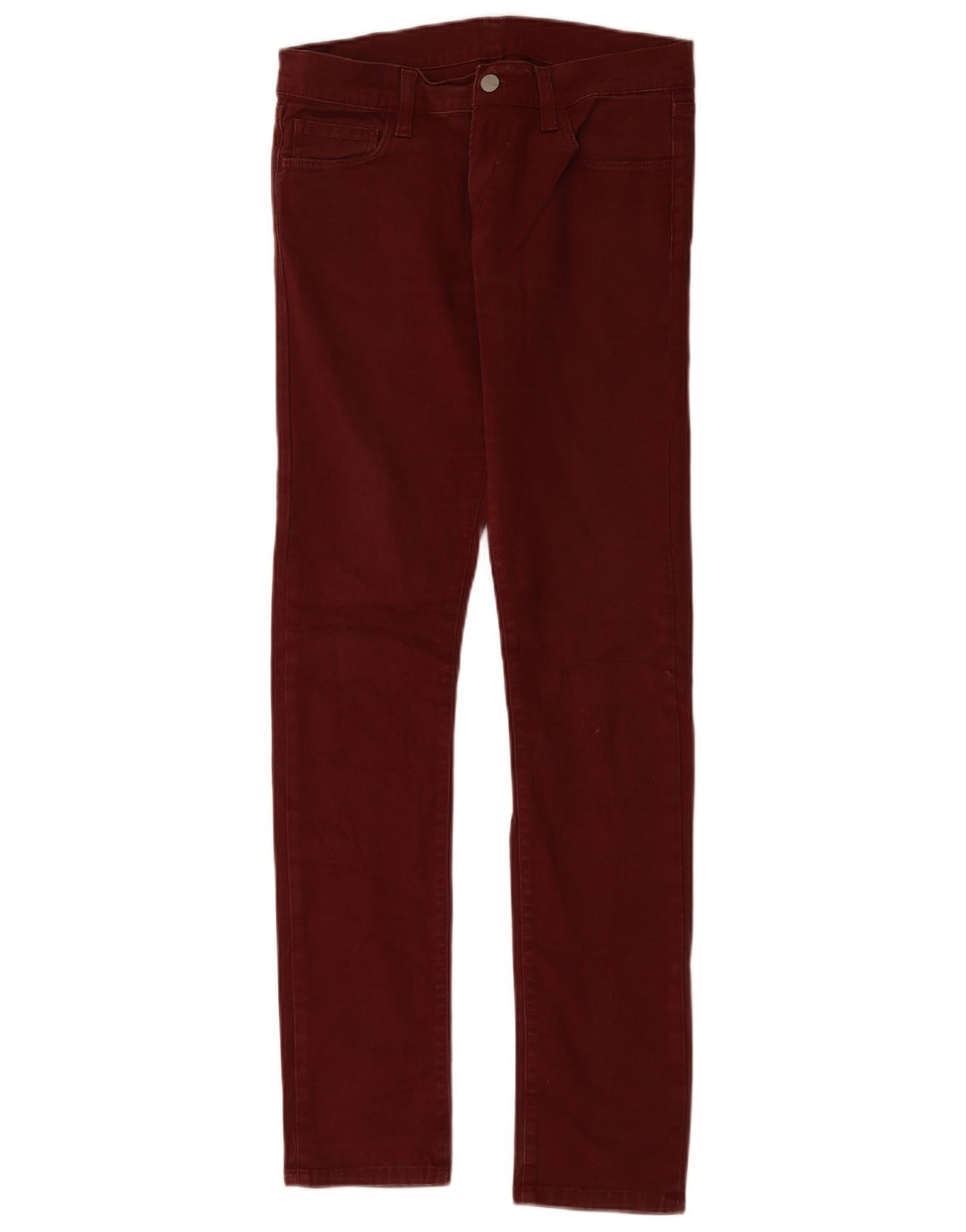 Calça feminina casual slim CARHARTT W30 L34 algodão borgonha