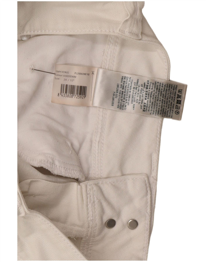 PEPE Jeans Feminino Venus Slim W28 L32 Algodão Branco