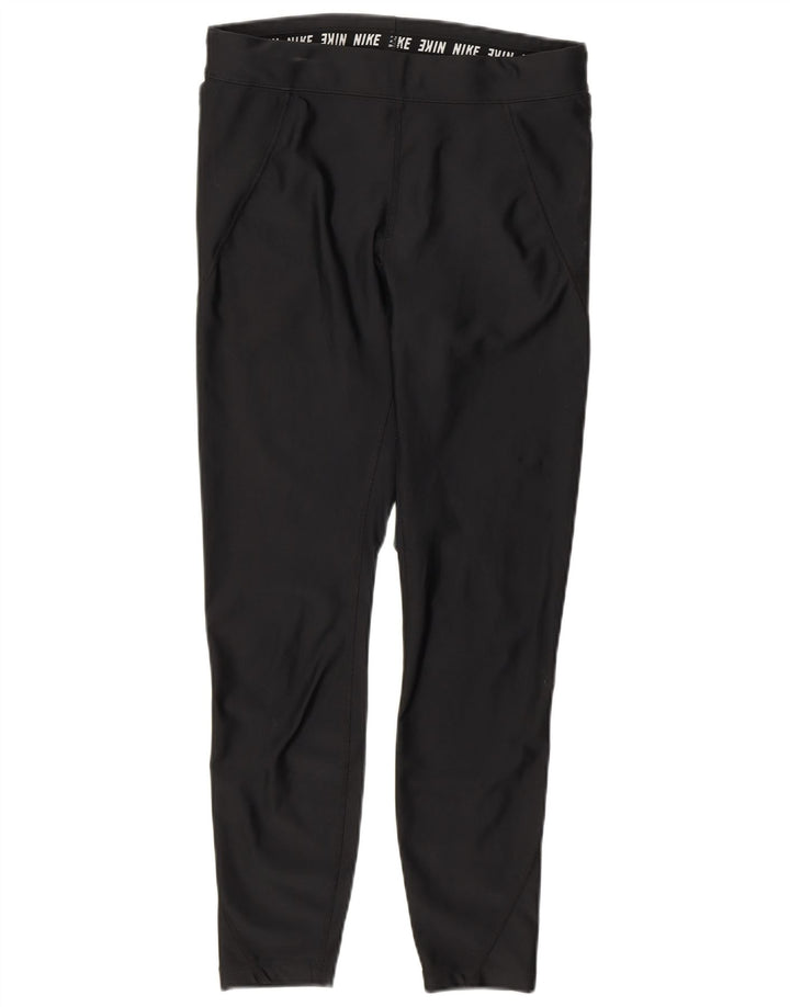 Leggings Nike Dri Fit Crop Femininas UK 12 Médio Preto Poliéster