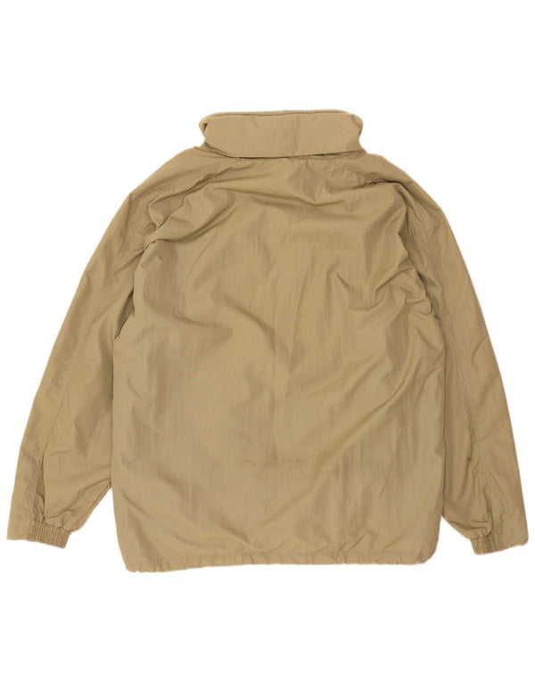 Jaqueta de chuva masculina Diadora com capuz UK 38 médio cáqui poliamida