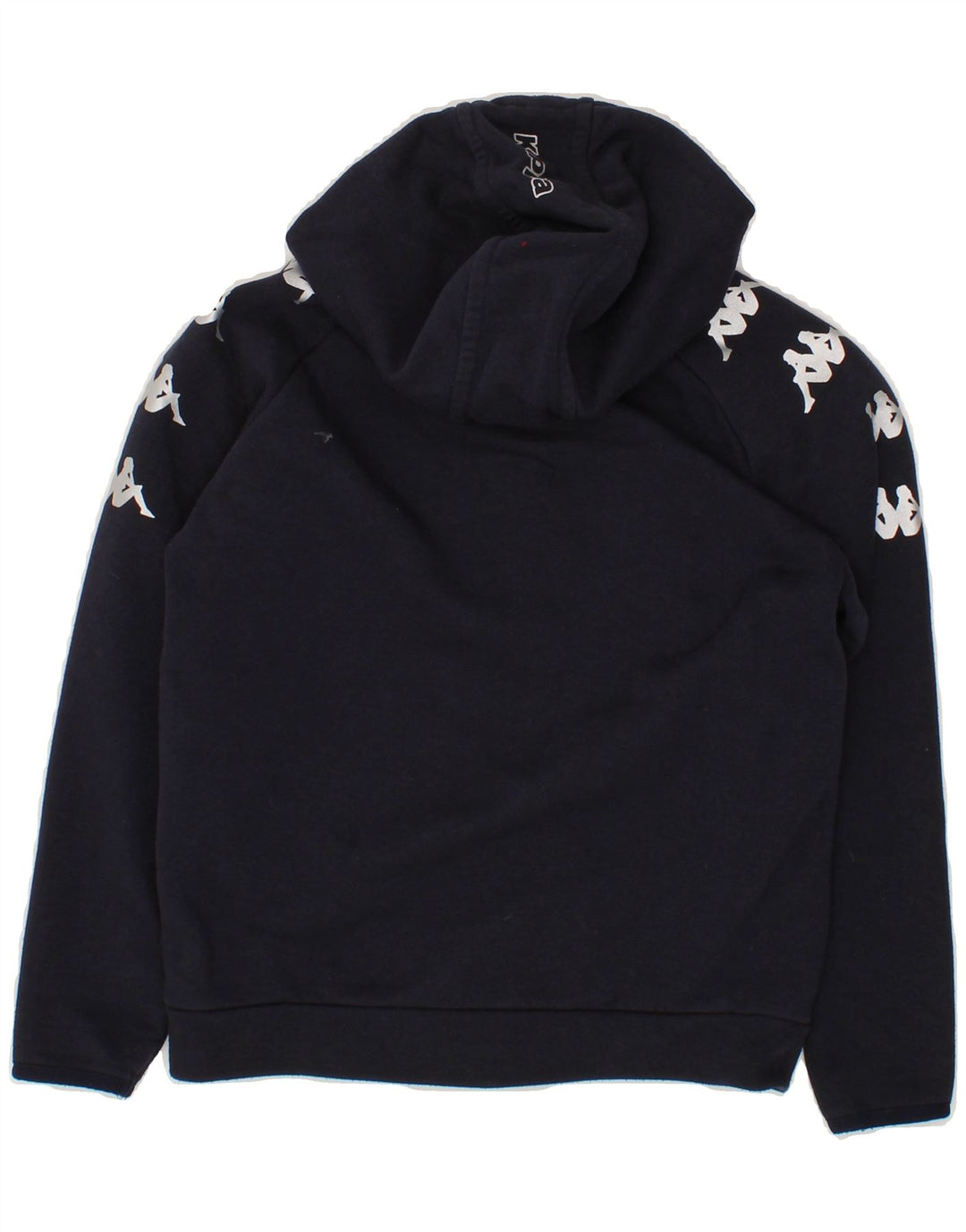 KAPPA Boys Graphic Zip Hoodie Sweater 9-10 Years Navy Blue Cotton Vintage Kappa and Second-Hand Kappa from Messina Hembry 