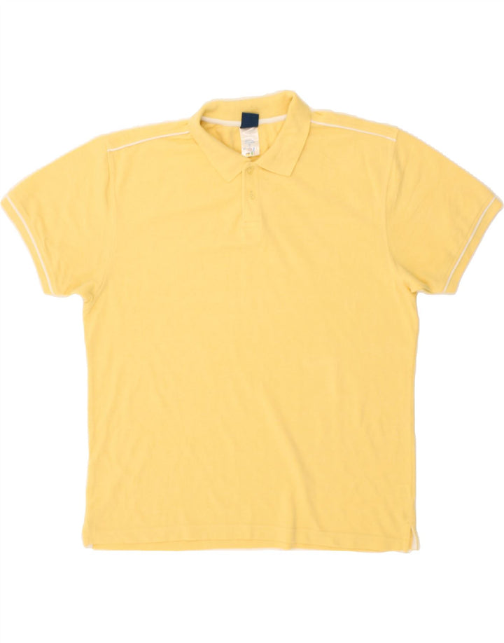 REEBOK Mens Polo Shirt XL Yellow Cotton Vintage Reebok and Second-Hand Reebok from Messina Hembry 