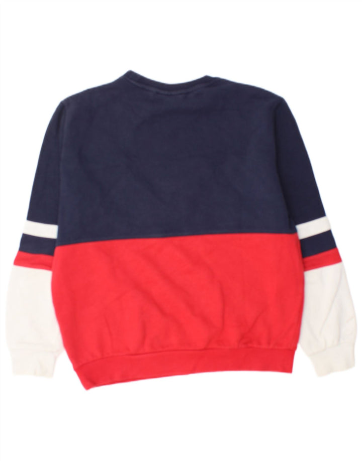 Fila Moletom Gráfico Masculino Jumper Pequeno Multicolorido Colorblock Algodão