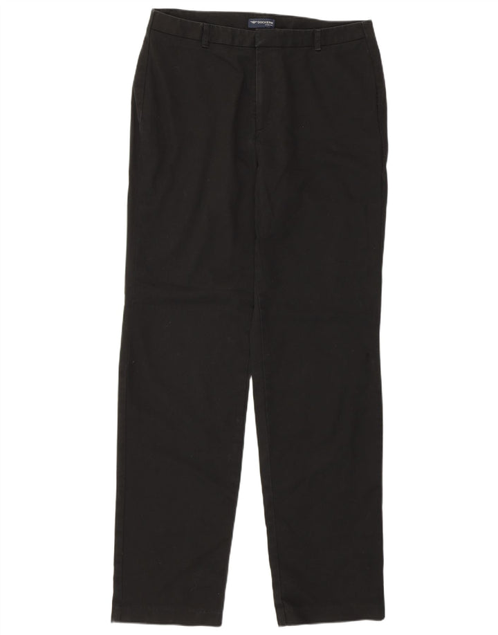 Calça feminina reta casual DOCKERS W32 L32 preta