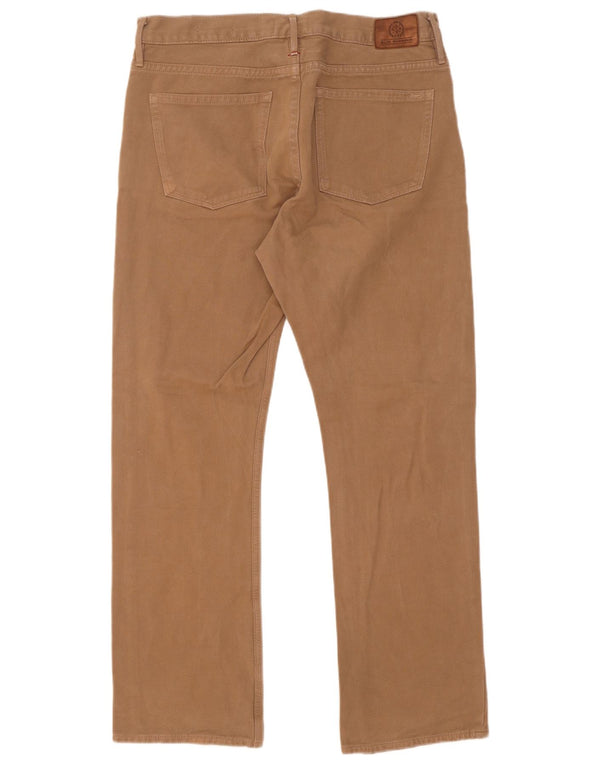 Calça masculina Marks & Spencer Blue Harbor regular fit casual W34 L31 bege