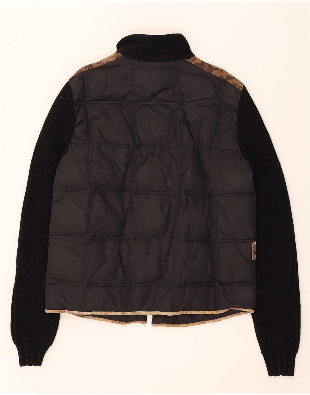 Jaqueta acolchoada feminina ALVIERO MARTINI IT 52 2XL preto Colourblock Nylon