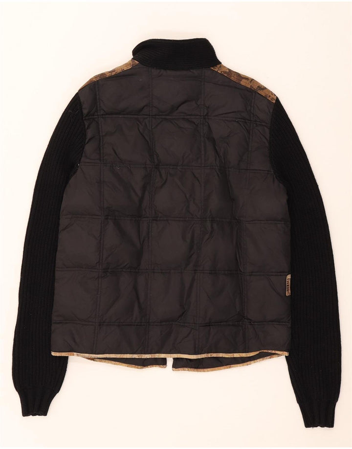 Jaqueta acolchoada feminina ALVIERO MARTINI IT 52 2XL preto Colourblock Nylon