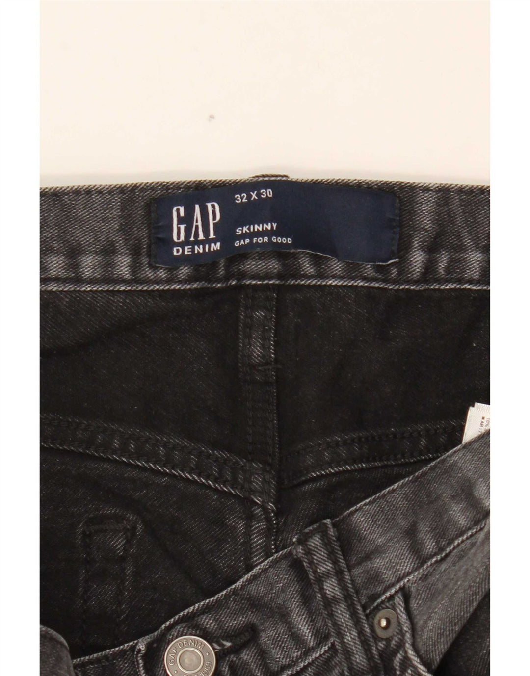 Jeans skinny feminino Gap W32 L30 algodão preto