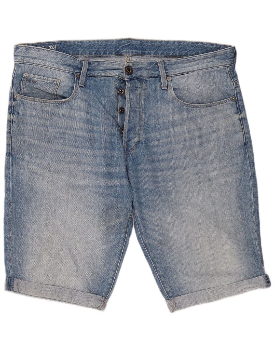Shorts jeans masculino G-Star 3301 W38 XL azul