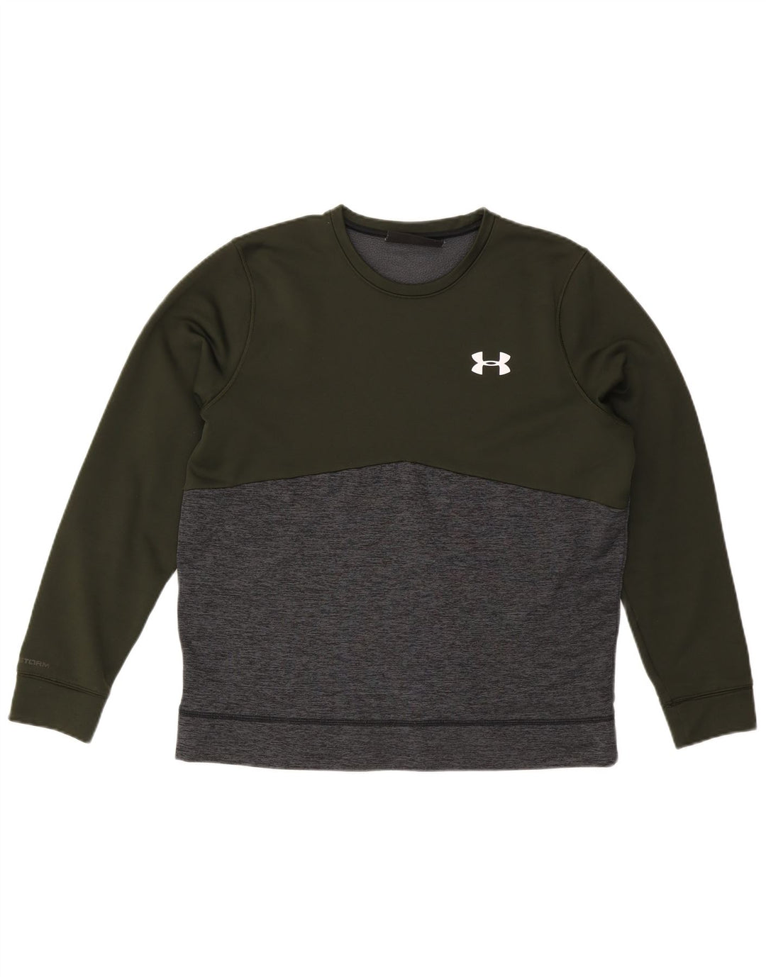 UNDER ARMOUR Suéter feminino Cold Gear Reino Unido 16 grande cáqui