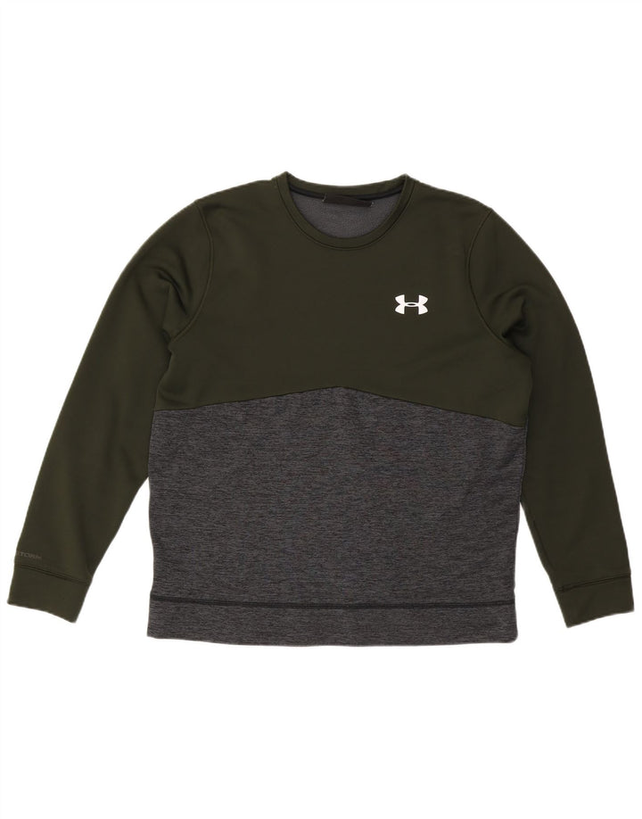 UNDER ARMOUR Suéter feminino Cold Gear Reino Unido 16 grande cáqui