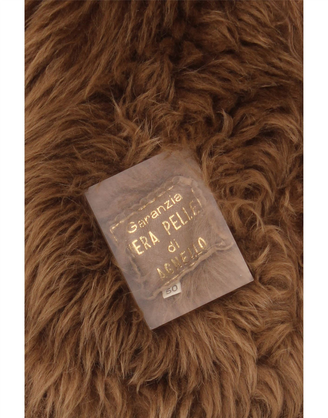 Jaqueta masculina vintage de corte duplo com peito duplo IT 50 couro marrom grande