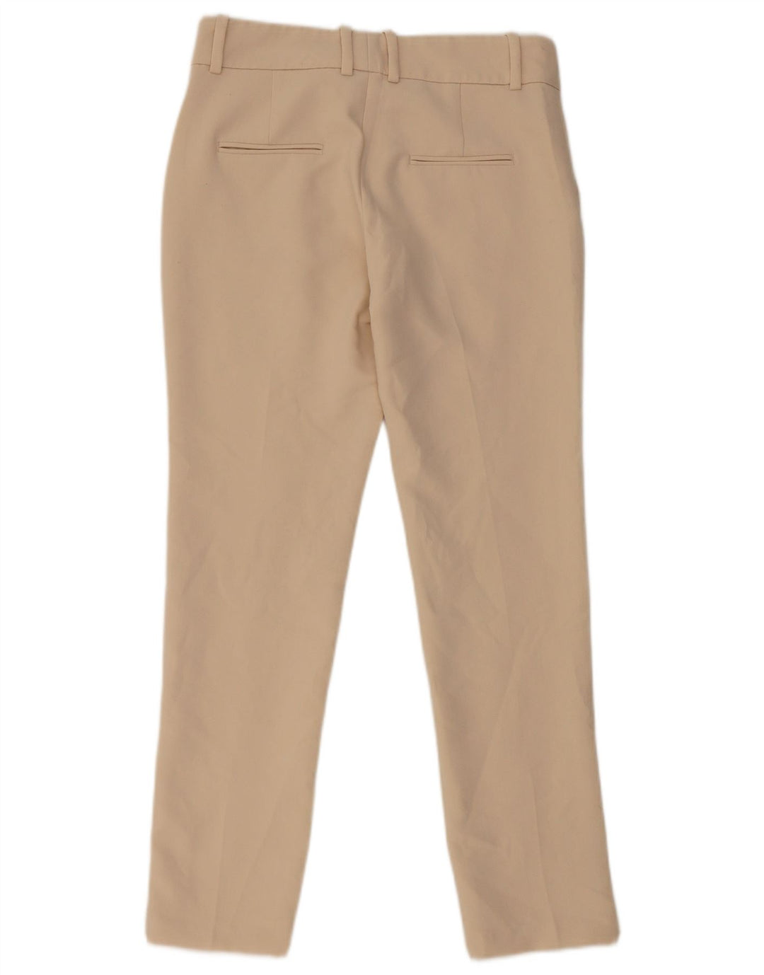 Zara Calça Chino Feminina Slim Fit XS Poliéster Bege
