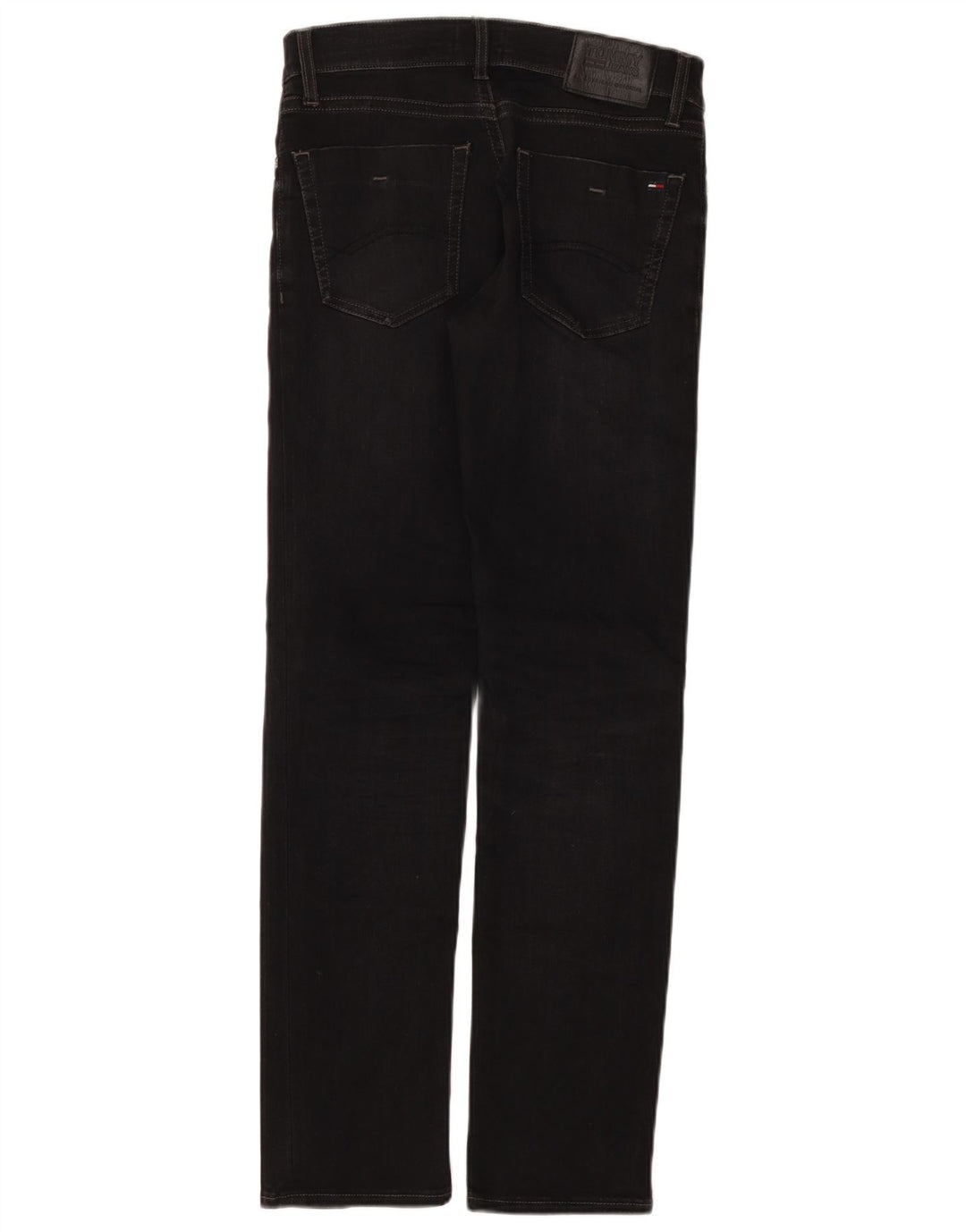 Tommy Hilfiger Masculino Slim Jeans W30 L32 Algodão Preto