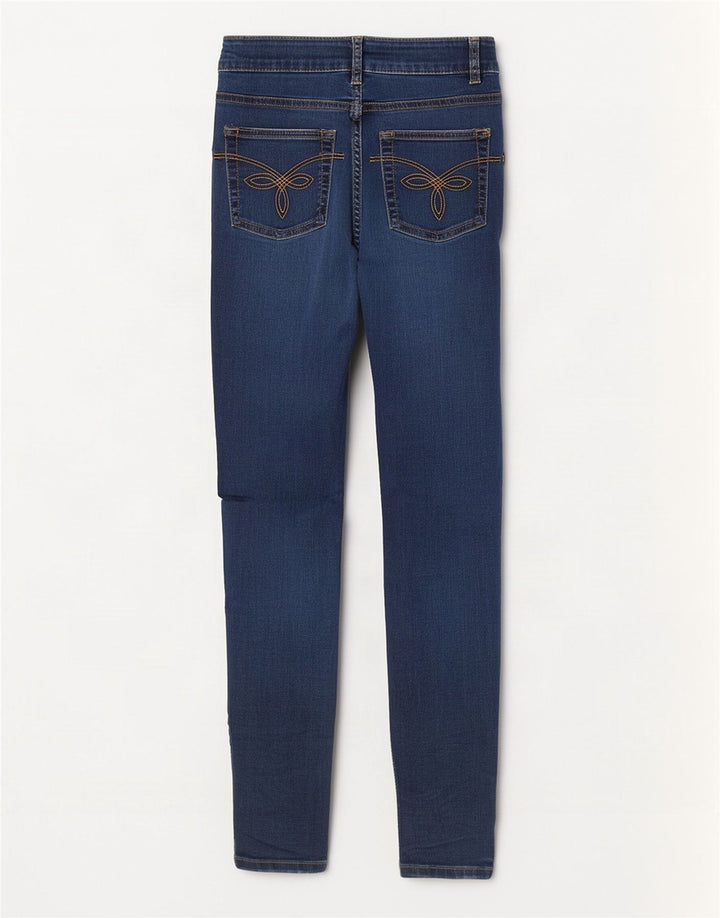 Calça jeans skinny feminina Ted Baker W26 L28 algodão azul