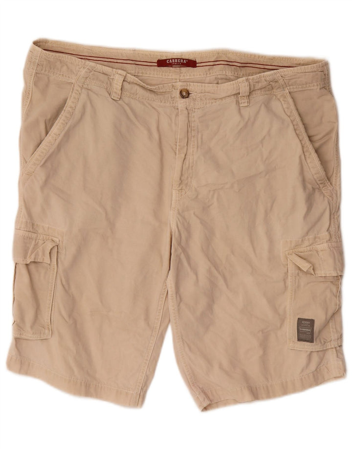 CARRERA Masculino 618 Cargo Shorts W42 2XL Algodão Bege
