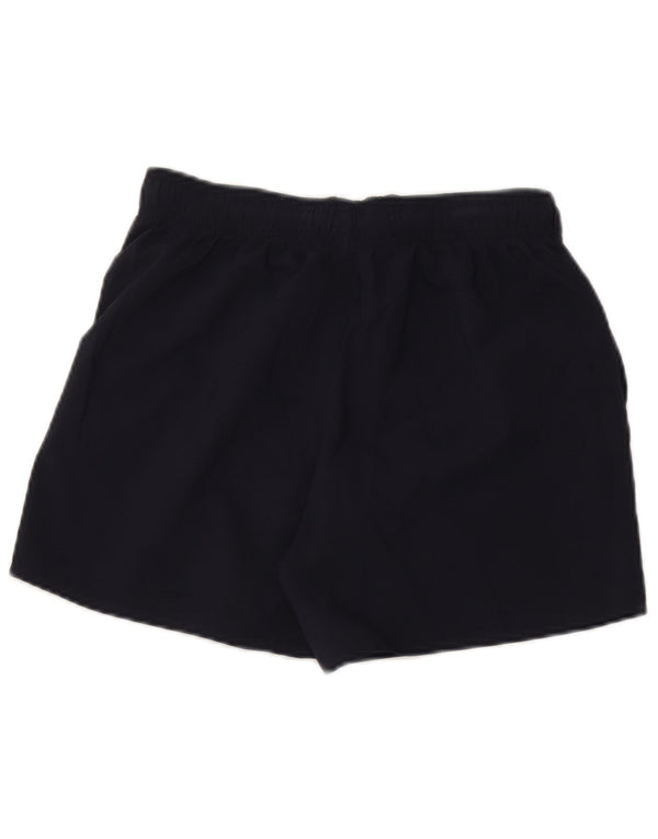 Shorts esportivos masculinos Adidas pequenos poliéster azul marinho