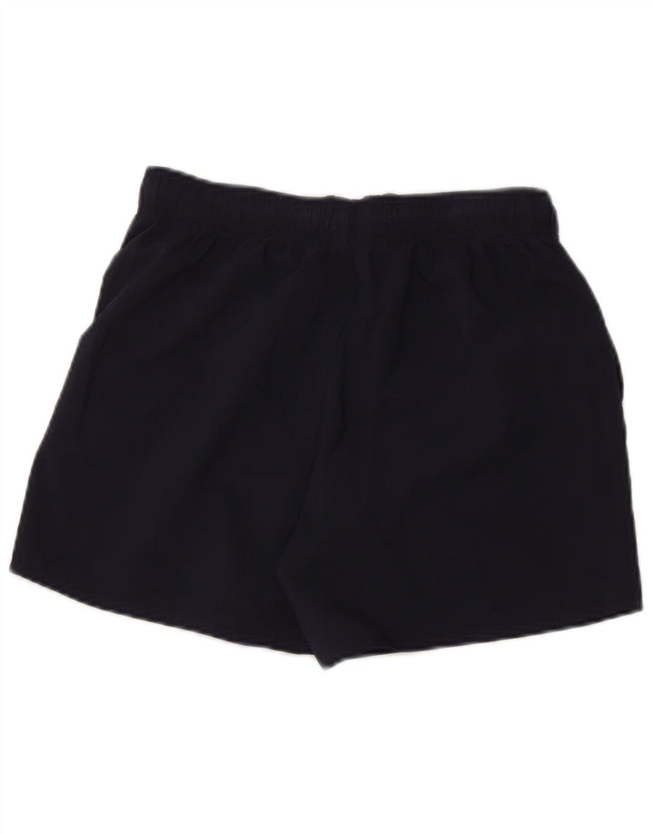 Shorts esportivos masculinos Adidas pequenos poliéster azul marinho