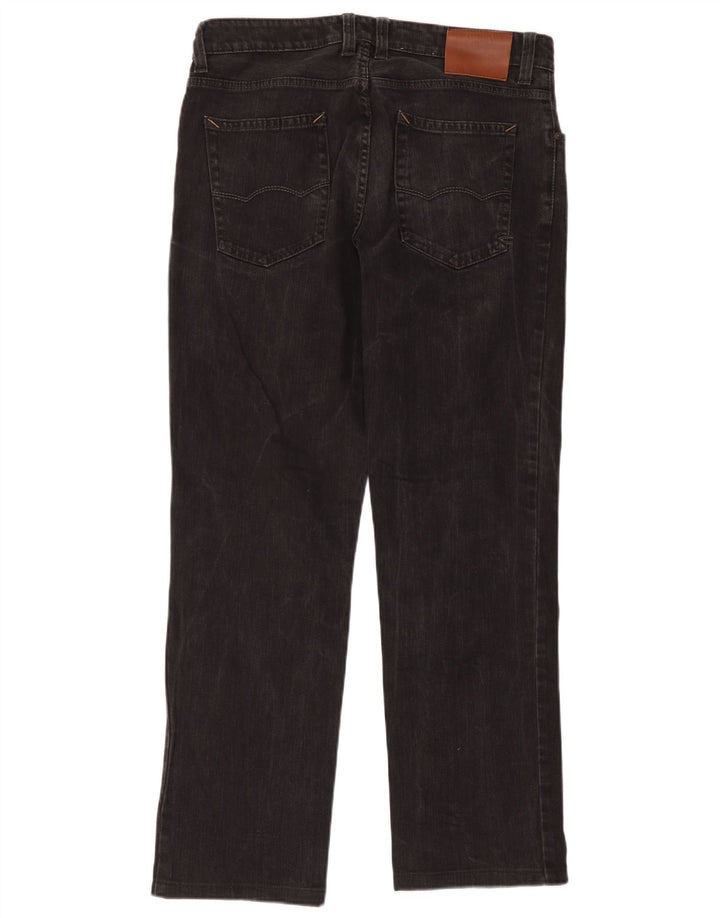 Calça jeans reta masculina Camel Active W36 L34 algodão preto