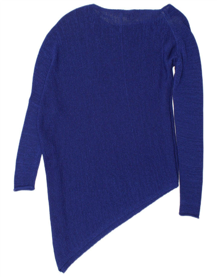 Suéter feminino Phase Eight com gola canoa Reino Unido 12 azul marinho médio