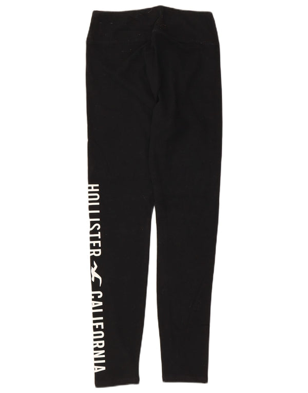 Leggings femininas Hollister UK 8 algodão preto pequeno