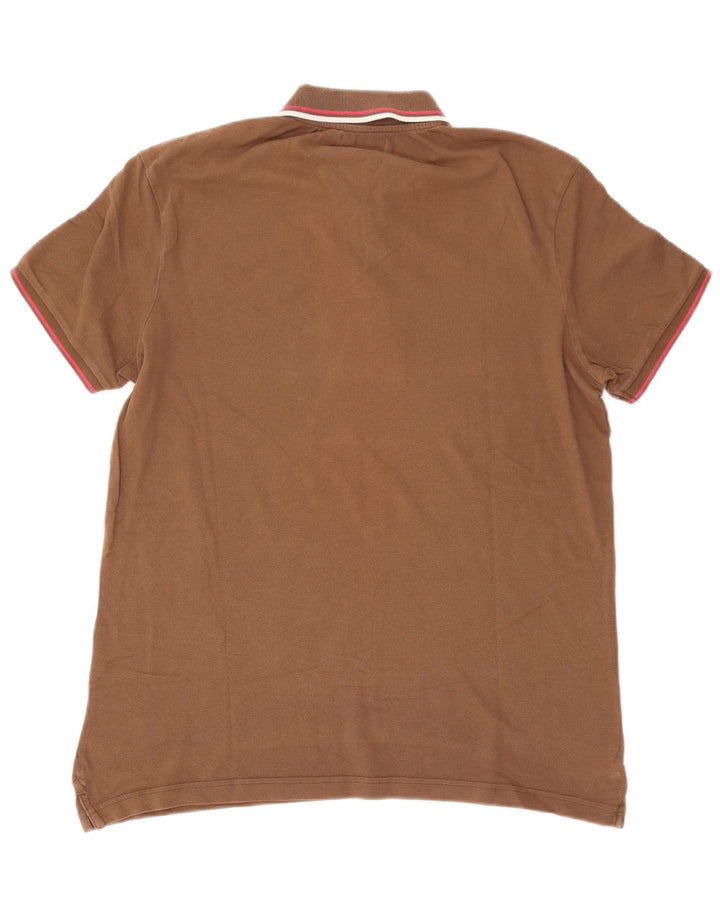 Camisa polo masculina Diadora XL algodão marrom