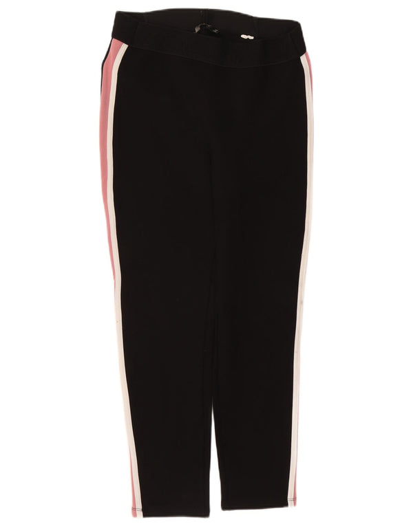 Zara Calça feminina cropped UK 18 XL preta colorblock