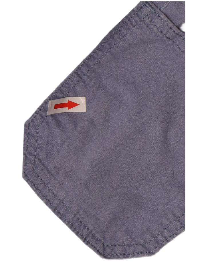 Calça capri feminina Lee de cintura média e ajuste relaxado EUA 8 médio W32 L21 azul