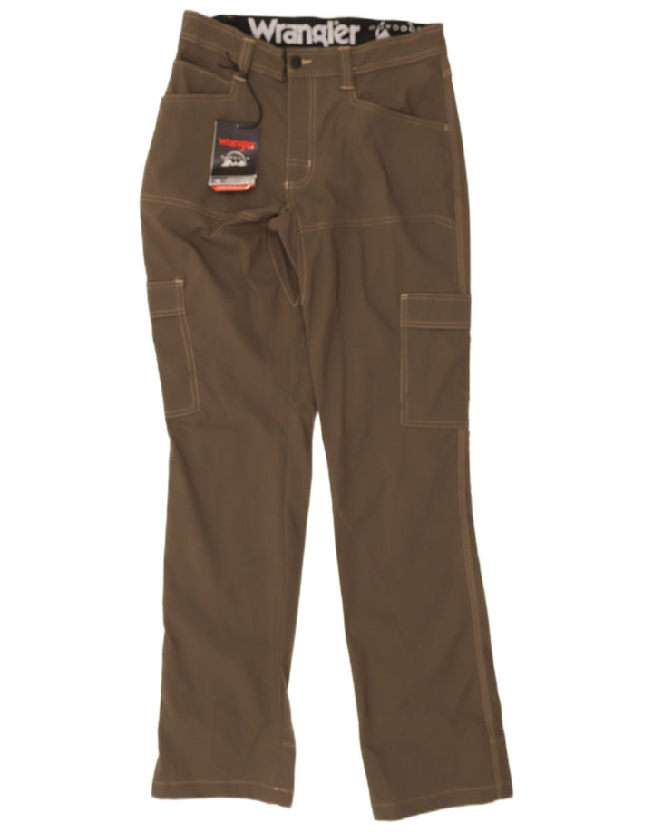 Wrangler Calça Cargo Masculina Reta W30 L34 Marrom Nylon