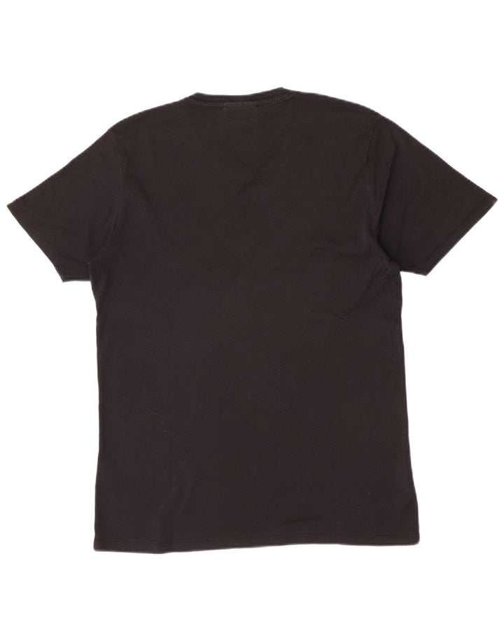 Camiseta masculina Hugo Boss grande algodão preto