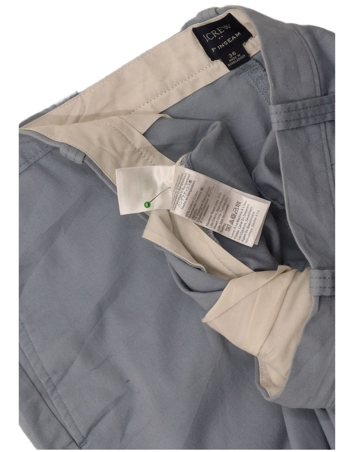 J. CREW Mens Chino Shorts W36 Grande Algodão Azul