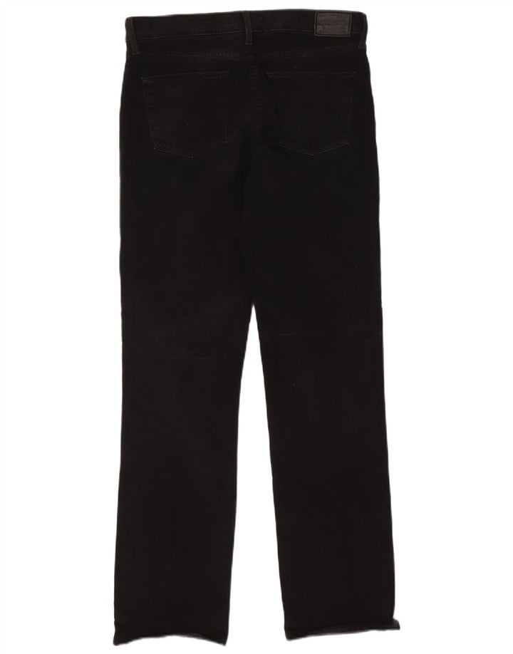 Calça jeans feminina Levi's 314 Shaping Straight W30 L32 algodão preto