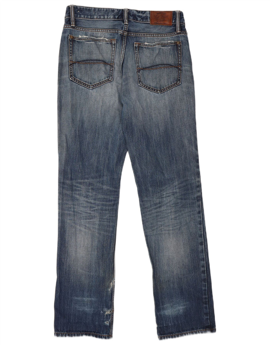 Calça jeans reta masculina Fat Face W30 L31 algodão azul