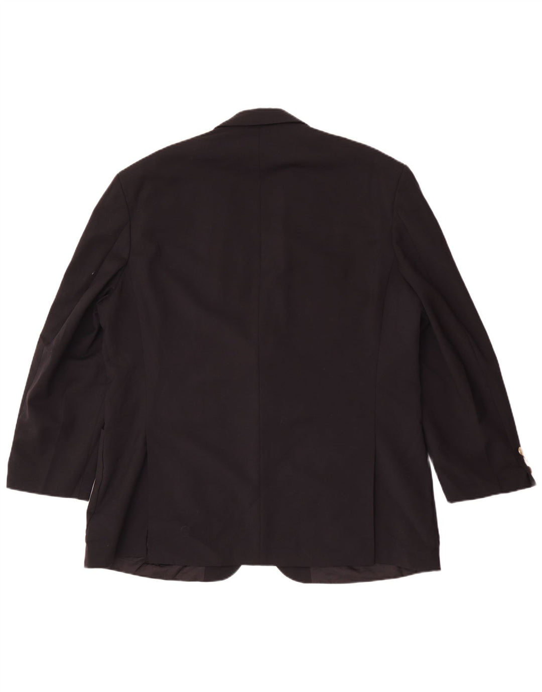 Jaqueta blazer masculina de 2 botões Marks & Spencer Reino Unido 46 XL preto poliéster