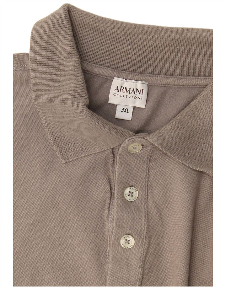 Camisa polo masculina Armani Collezioni 3XL cinza