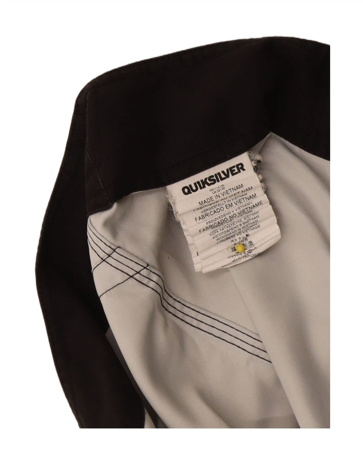 Shorts de natação masculino Quiksilver poliéster camuflado cinza médio